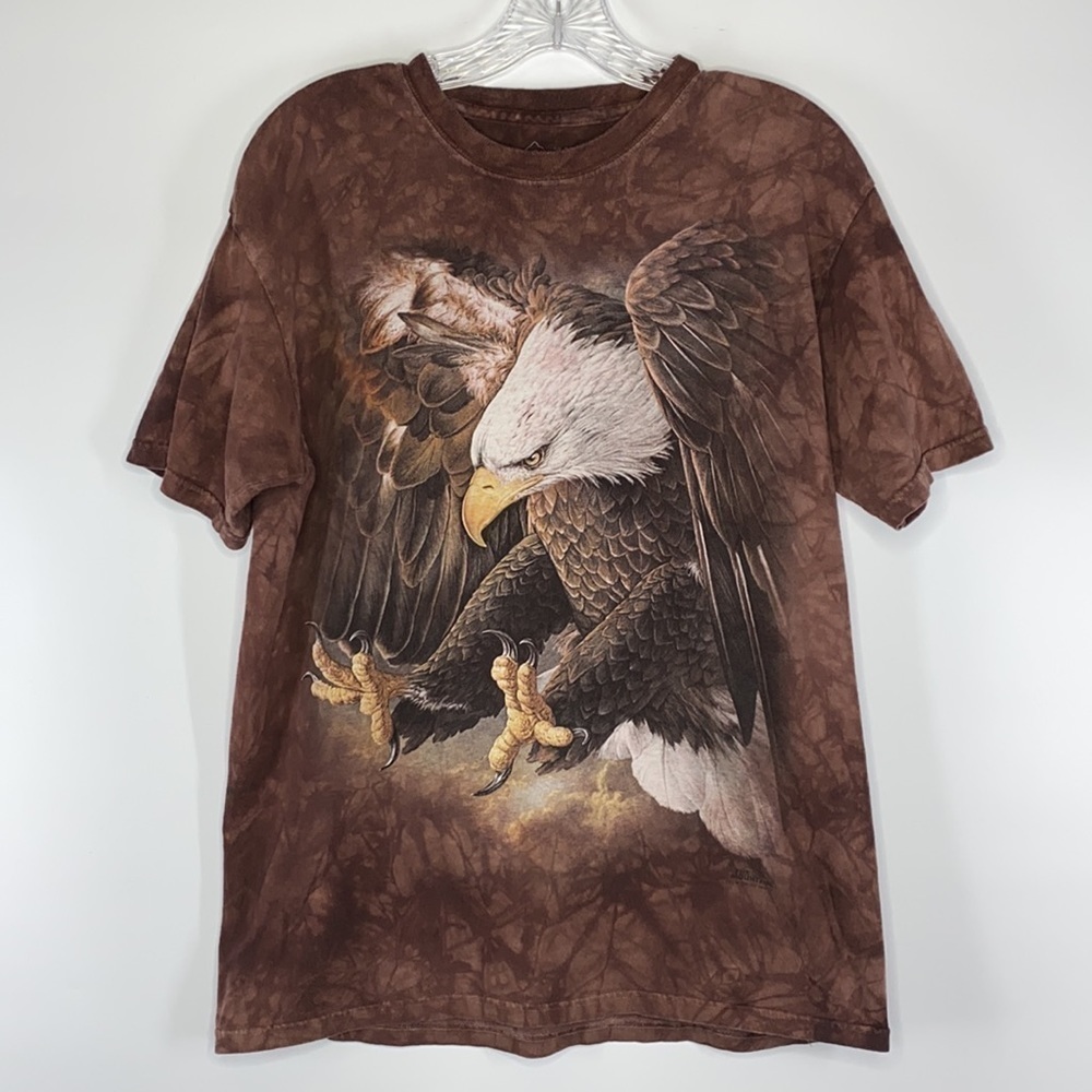The Mountain Eagle 2014 Brown Tie Dye Tshirt Size Medium